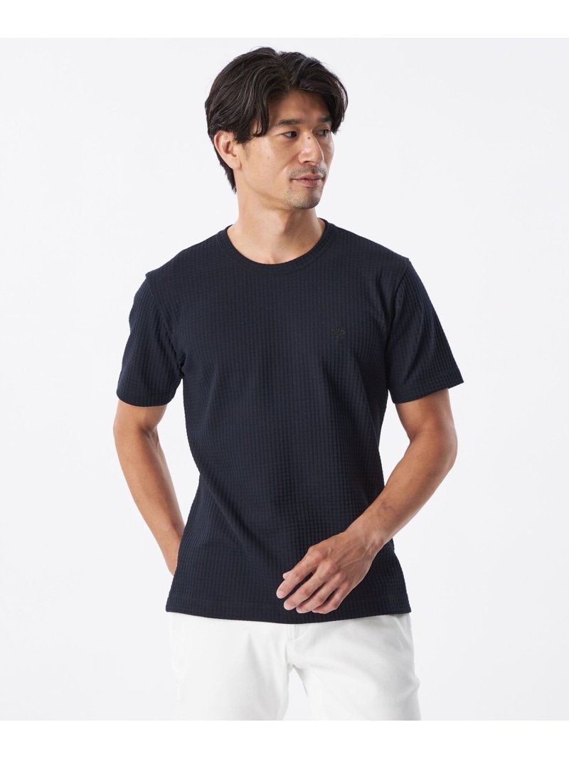 【SALE／38%OFF】スクエアリンクスジャカードカットソー EPOCA UOMO エポカ トップス カットソー・Tシャツ ネイビー パープル グレー ホワイト【RBA_E】【送料無料】[ Fashion]｜EPOCA