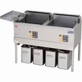 マルゼン電気フライヤー(二槽式、マイコン搭載)型式：MEF-23WE(旧MEF-23WD)寸法：幅1100mm 奥行600mm 高さ800mm送料：無料 (メーカーより)直送保証：メーカー保証付｜空調・店舗・厨房センター