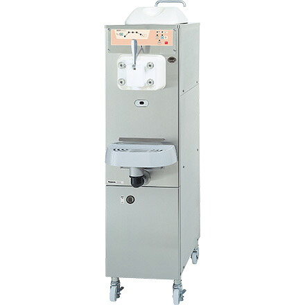 パナソニック ソフトクリームフリーザー 型式：SSF-M220P 寸法：幅376mm 奥行760mm 高さ1530mm 送料：無料 (メーカーより)直送 保証：メーカー保証付 床置型レバー式