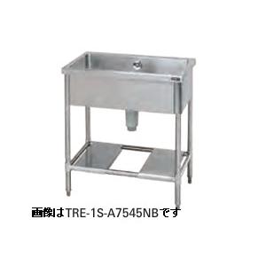 タニコー一槽シンク(バックガードなし)型式：TRE-1S-A4545NB寸法：幅450mm 奥行450mm 高さ850mm送料：無料 (メーカーより)直送｜空調・店舗・厨房センター