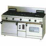 マルゼンNEWパワークックガスレンジ(気どらずに対流オーヴン、コンベクションオーブン積み上げる)型：RGR-1565XD(旧RGR-1565XC）大きさ：幅1500粍 奥ふかさ600粍 高さ800粍 うしろ側200粍貨物輸送：無料 (製造会社より)直送引きうける：製造会社引きうける付
