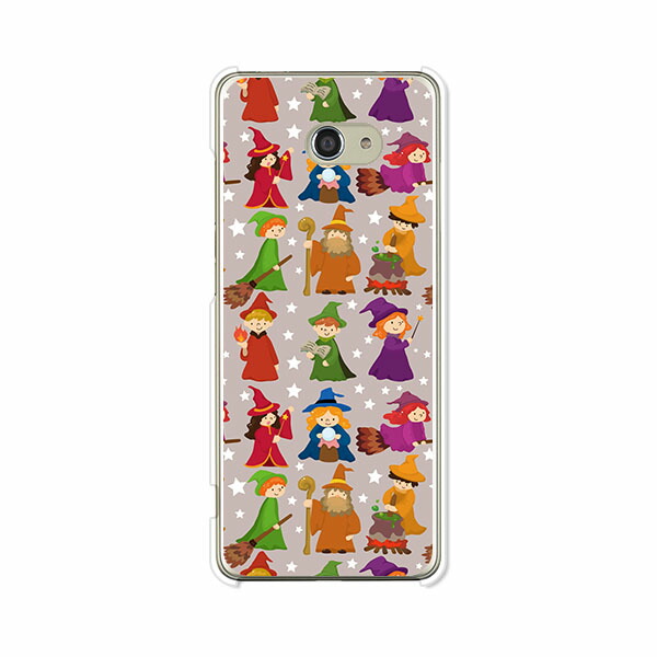 かんたんスマホ2 A001KC/BASIO4 KYV47 共通ケース/カバー 【魔法使い クリアケース素材】ベイシオ4ケース KYV47カバー  簡単スマホ2 携帯ケース au UQmobile ワイモバイル シムフリー 携帯カバー｜デザインスマホケースのE・P・S