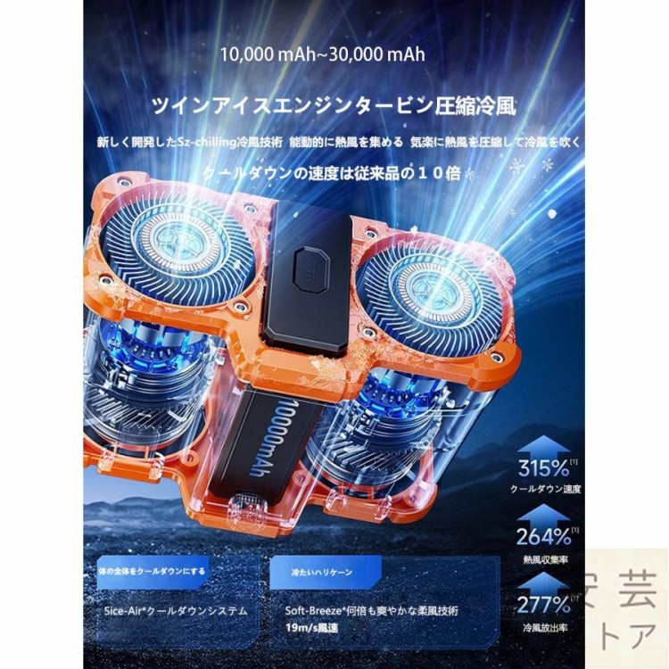 腰掛け扇風機 強力ベルトファン 二重風腰掛けファン 小型ベルトファン 作業着用扇風機 10000mAhモバイル バッテリー内蔵 暑さ対策 省エネ 腰掛扇風機 USB 大容量 登山グッズ パワフル|イーコール店