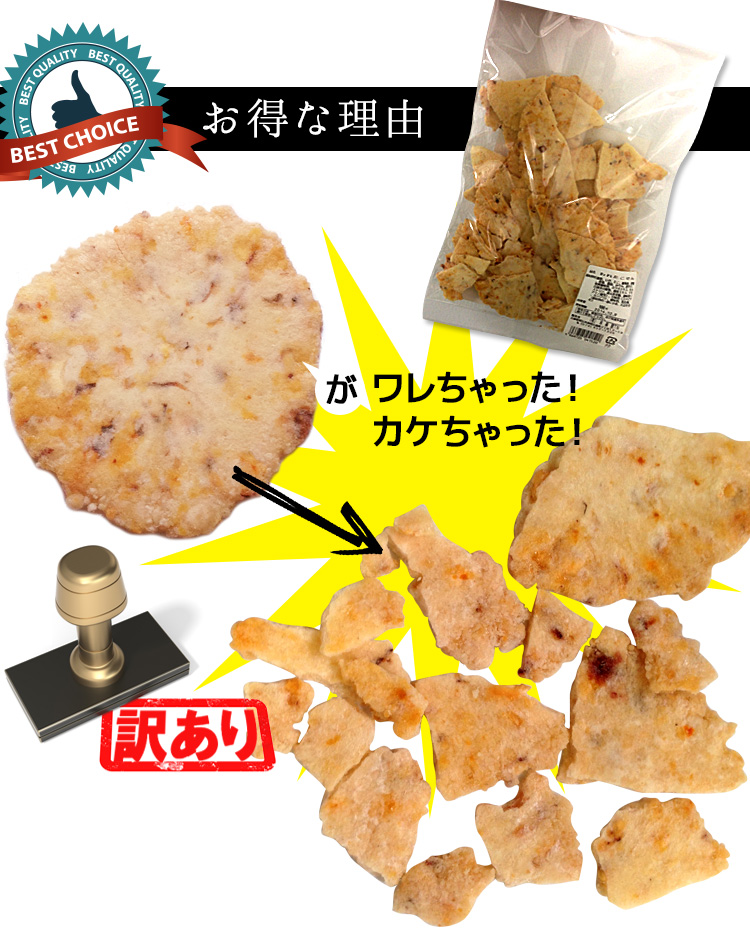 大容量 訳あり 明石発祥割れたこせんべい 100g 10袋 送料無料 訳あり せんべい 煎餅 割れせんべい たこせん 和菓子 たこせん 10袋