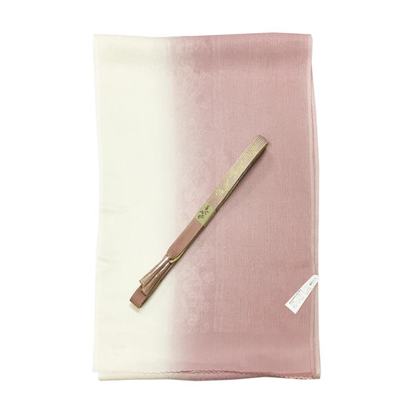 帯揚げ帯締めセット No.357 Mサイズ 鴇浅葱色 生成 在庫処分品 【cp】