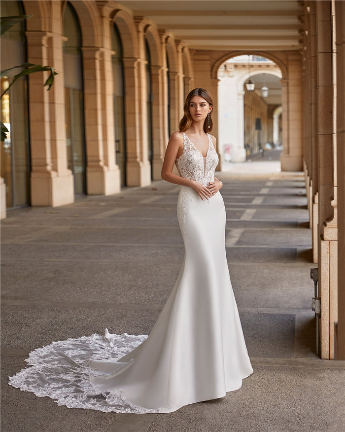 ウェディングドレスセミオーダー サイズカスタマイズ可 手作り マーメイドライン wedding dress 花嫁 挙式 結婚式 披露宴 二次会 ブライダル ws3147