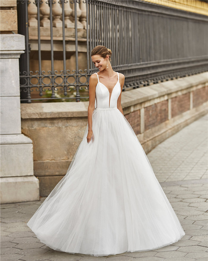 ウェディングドレス サイズオーダー セミオーダー サイズカスタマイズ可 Aライン wedding dress 花嫁 挙式 結婚式 披露宴 二次会 ブライダル ws3185