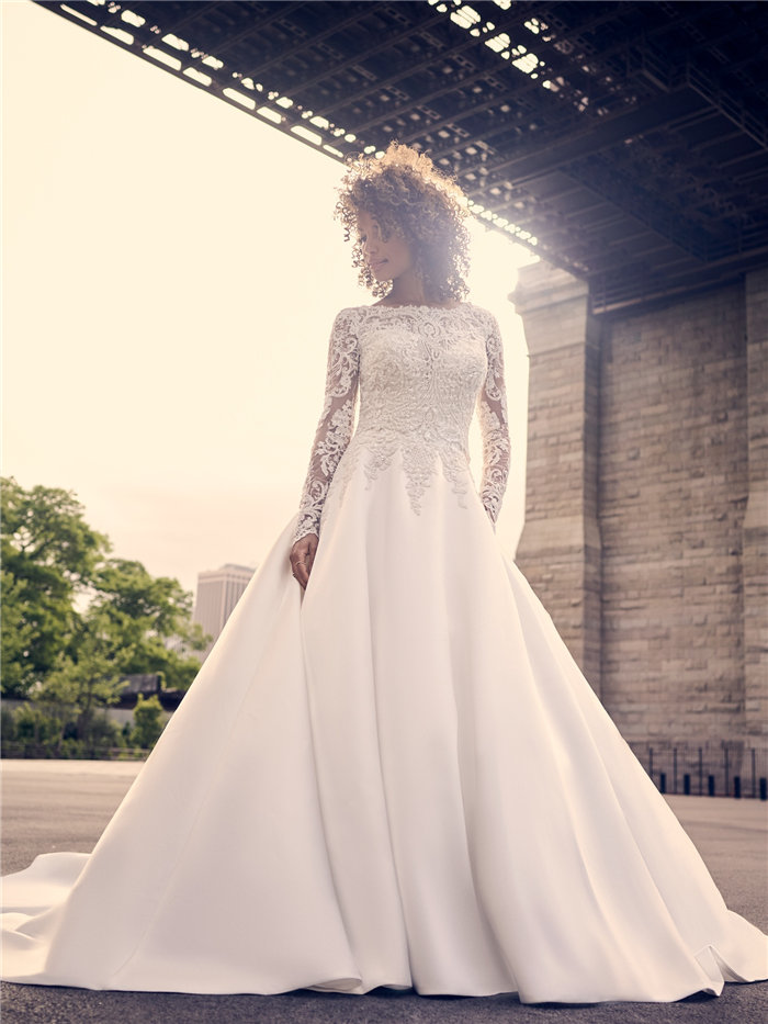 ウェディングドレス サイズオーダー セミオーダー サイズカスタマイズ可 プリンセスライン wedding dress 花嫁 挙式 結婚式 披露宴 二次会 ブライダル ws3211