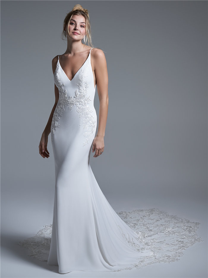 ウェディングドレス サイズオーダー セミオーダー サイズカスタマイズ可 マーメイドライン wedding dress 花嫁 挙式 結婚式 披露宴 二次会 ブライダル ws3252