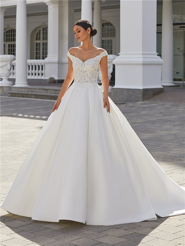 ウェディングドレス セミオーダー サイズカスタマイズ可 手作り プリンセスライン wedding dress 花嫁 挙式 結婚式 披露宴 二次会 ブライダル ws3290