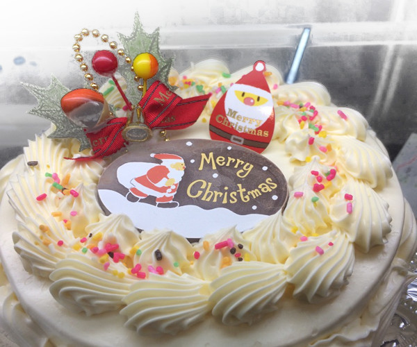 楽天市場 クリスマスケーキ バタークリーム5号 クリスマス限定 エリヤ洋菓子店