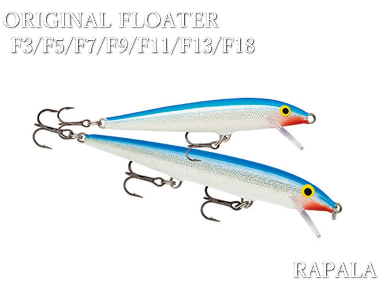 楽天市場】オリジナルフローター F18 ～全16色 ＜ラパラ RAPALA＞ ※お