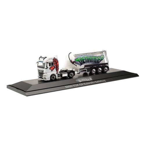 MAN TGX GX バルクセミトレーラー ’Denkinger’1／87【HE122221】(ミニカー)