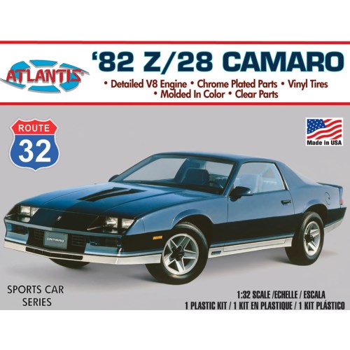 アトランティスモデル 『Atlantis Model』 1／32 1982 シェビー カマロ Route 32 1／32スケール 【AMCM2004】 (プラモデル) 【再販】