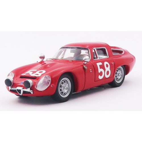 『ベストモデル(M4グループ)』 1／43 アルファロメオ TZ1 タルガフローリオ 1964 3位入賞車 ＃58 Bussinello ／ Todaro【BEST9067／2】 (ミニカー)