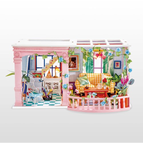 【4/20（月）限定！全品ポイント＋4倍！】つくるんです DGF01 ラブリーバルコニー 【663807】 (組立キット)