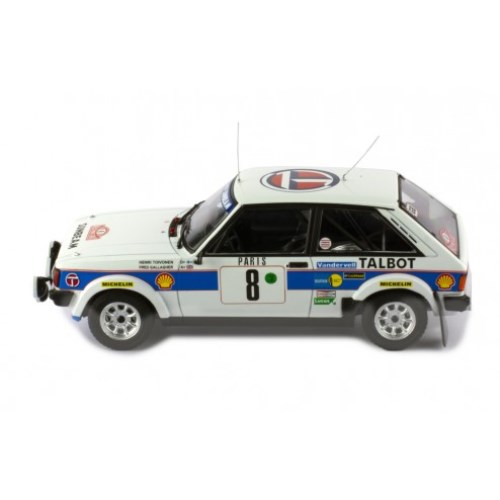 IXO タルボ サンビーム ロータス 1981年 モンテカルロラリー ＃8 H.Toivonen／F.Gallagher 1／24【24RAL023B】(ミニカー)