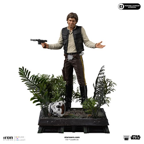 『スター・ウォーズ』 【アイアン・スタジオ スタチュー】 「アートスケール」 1／10スケール ハン・ソロ ［映画『エピソード6／ジェダイの帰還』］ (フィギュア)