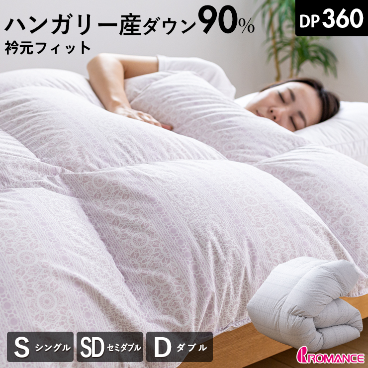 楽天市場】羽毛布団 ハンガリーホワイトダック90％ 増量タイプ