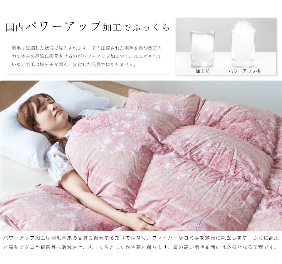 羽毛布団シングル西川布団カバー付ホワイトダウン93%1.2kg入り400dp羽毛掛け布団ニオイが少ないムラ種ホワイトダックダウン羽毛ふとん昭和西川日本製立体キルト洗浄度3倍