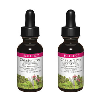 【15％P還元】 チェイストベリー チンキ 液体 29.5ml 1オンス 2個セット ハーブサプリメント ECLECTIC エクレクティック