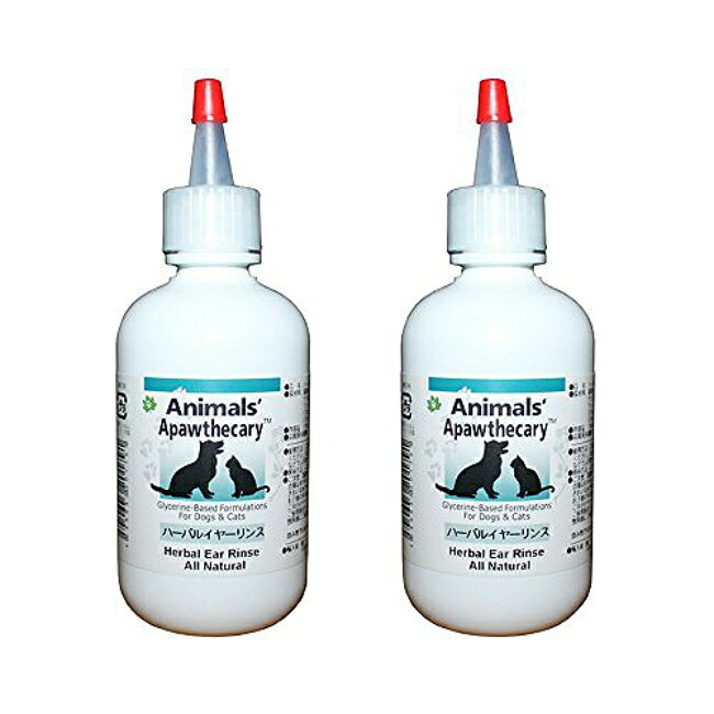 【15％P還元】 ハーバルイヤーリンス 118ml 2個セット Animals' Apawthecary アニマルズアパスキャリー ペット用ハーブサプリメント