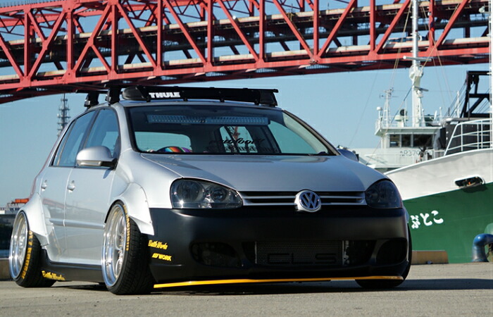ワーゲンゴルフ GOLF5 GTI.GT.E フロントリップスポイラー フリッパー CLS Standard