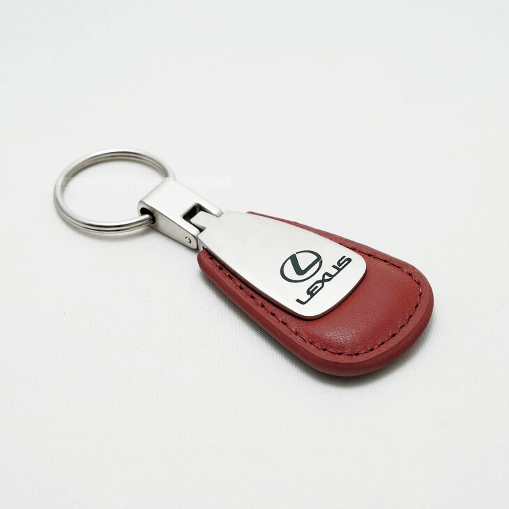 LEXUS キーリング Lexus Rectangular Leather Keychain (Red) | eBay