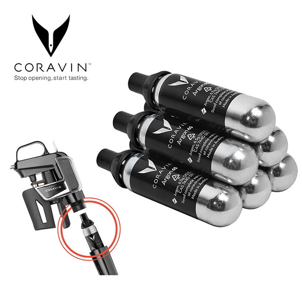 楽天市場】CORAVIN コラヴァン専用アルゴンガスカプセル（6本入
