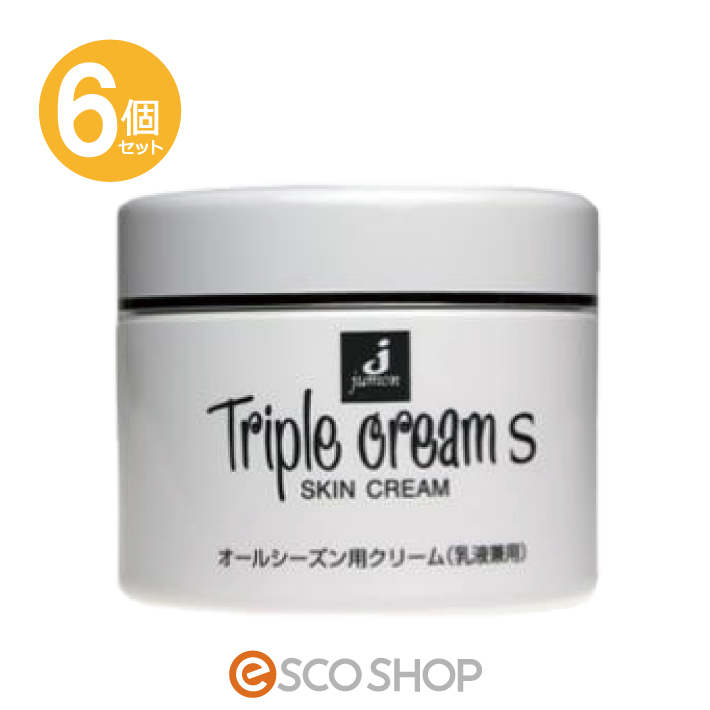 (6個セット)ジュモン化粧品 トリプルクリームS 215g (馬油 アロエエキス シソエキス スキンケア 乾燥肌 潤い うるおい 保湿 乾燥対策)(送料無料)