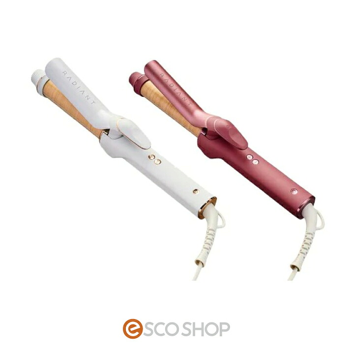 ラディアント カールアイロン 26mm ダメージケア ストレスフリー 潤いキープ レッド グレー (送料無料)|ESCO SHOP