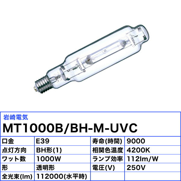 岩崎 メタルハライドランプ アイ マルチメタルランプ MT1000B/BH-M - 4x4tuning.bg