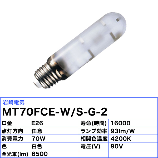 SALE／61%OFF】 岩崎電気 透明セラミックメタルハライドランプ 70W 3個