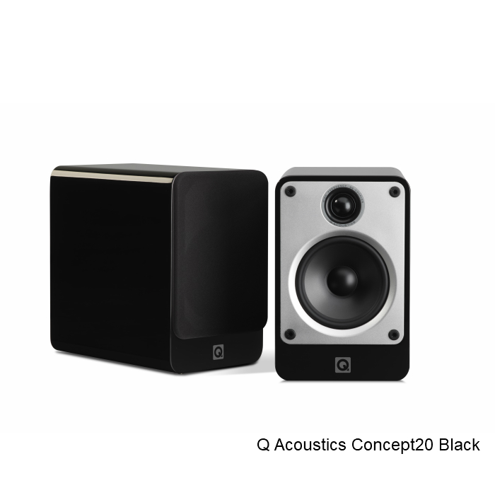 楽天市場 Q Acoustics Concept ブラック パッシブスピーカーペア ブックシェルフ Esfストア 楽天市場店