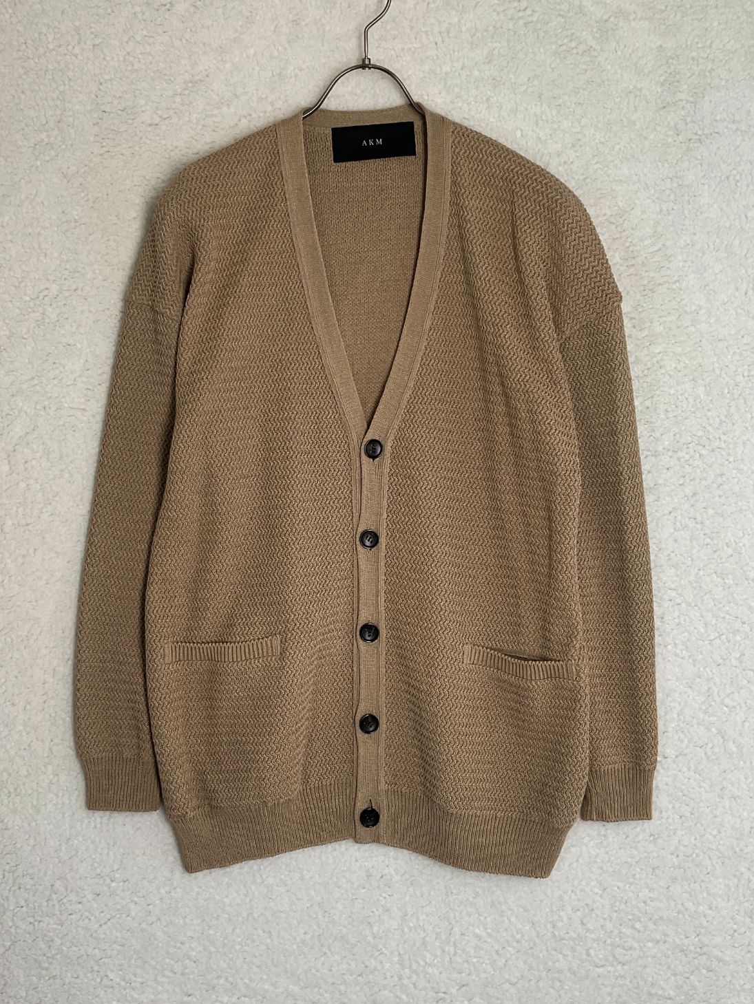 人気アイテム 楽天市場】AKM L グレー POLYESTER POPLIN DROP ZIP CARDIGAN トップス