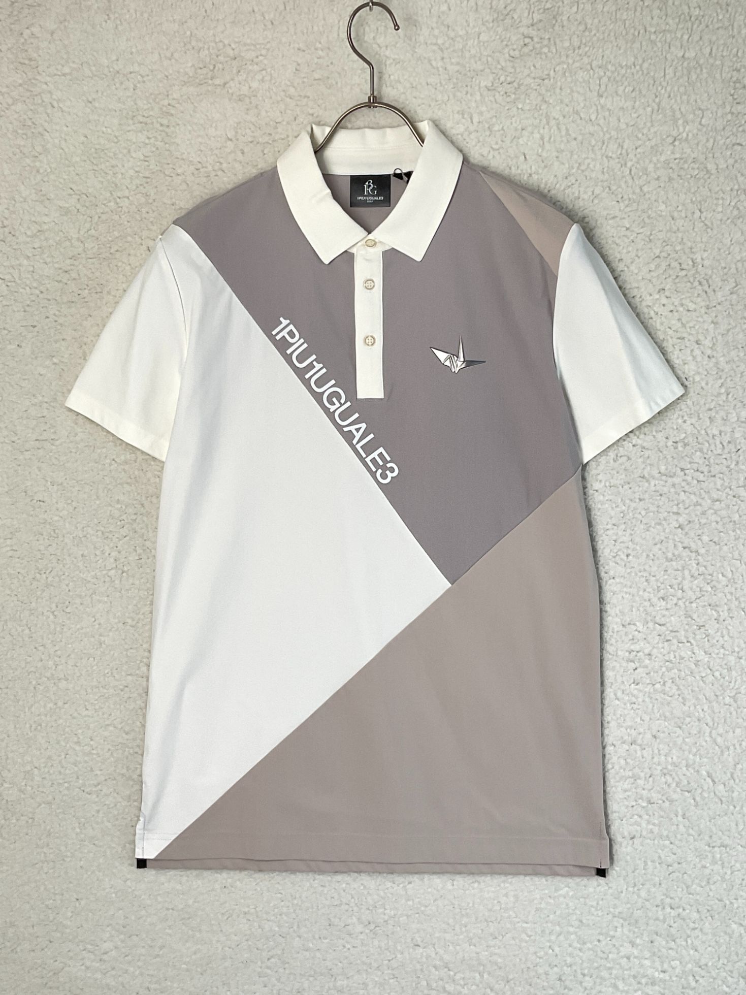 1piu1uguale3 GOLF アームロゴメッシュポロシャツ 6 未使用】1piu1uguale3 GOLF アームロゴメッシュポロシャツ 6