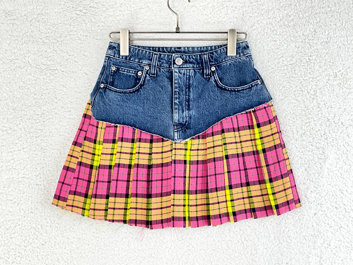 中古】ヴェトモン ベトモン VETEMENTS カットオフスカート ミニ  