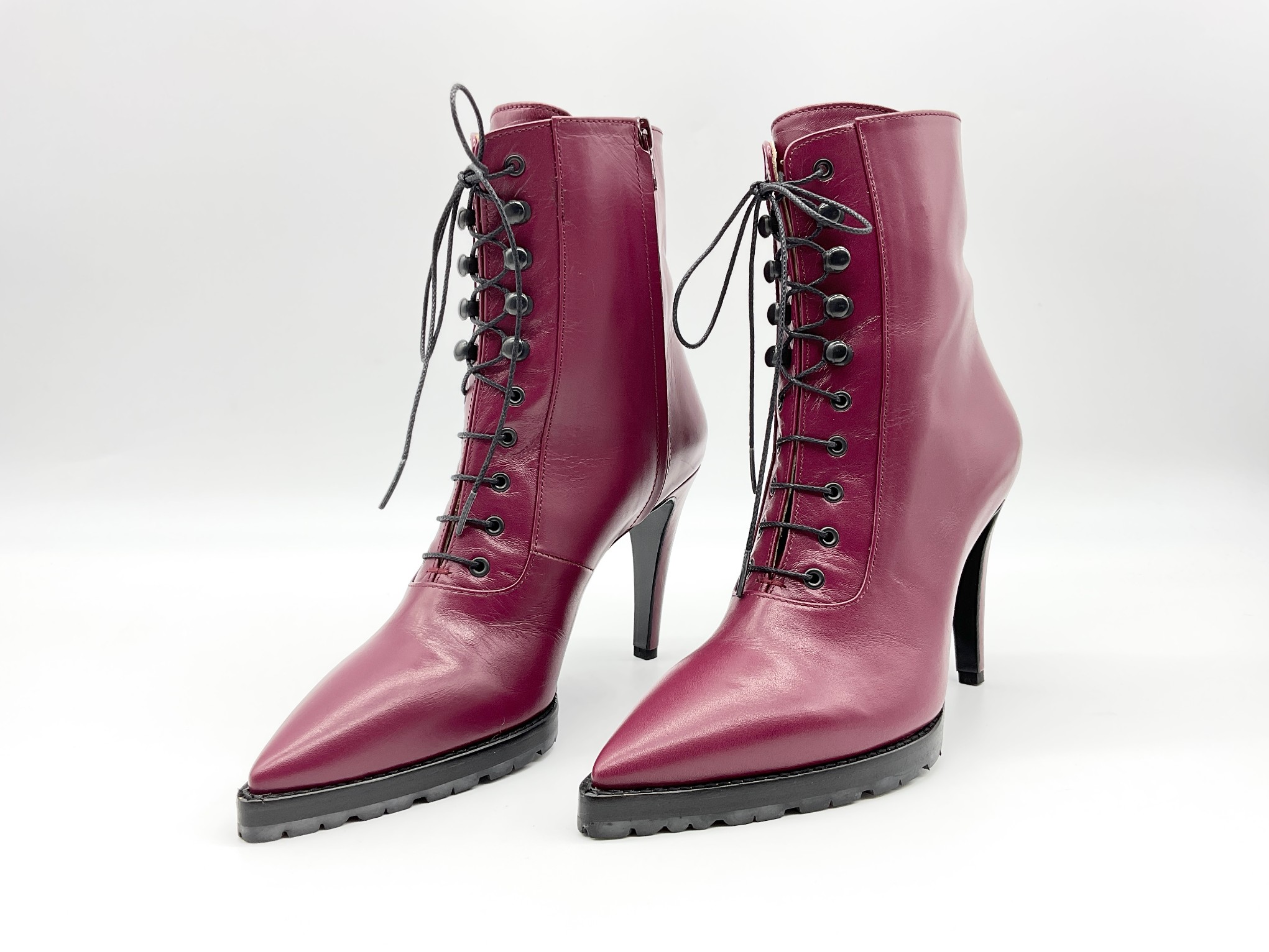 未使用 JOHN LAWRENCE SULLIVAN　ジョンローレンスサリバン 6 ボルドー レースアップブーツ｜TREND STOCK 店