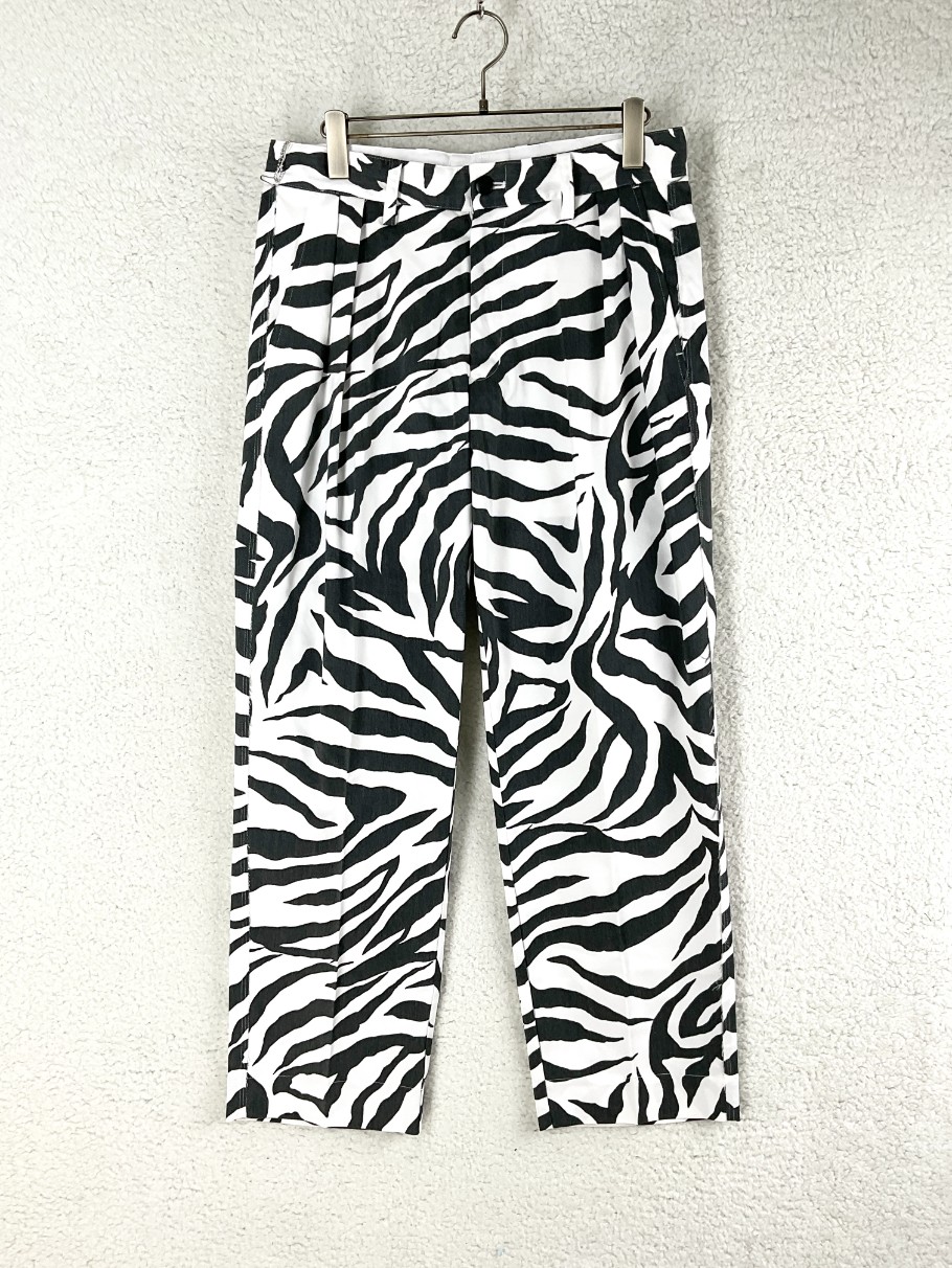 MAGIC STICK　マジックスティック 23AW-MS9-019　DIVERSITY TROUSERS ダイバーシティトラウザーズ　レオパ 未使用品 M ブラック×ホワイト
