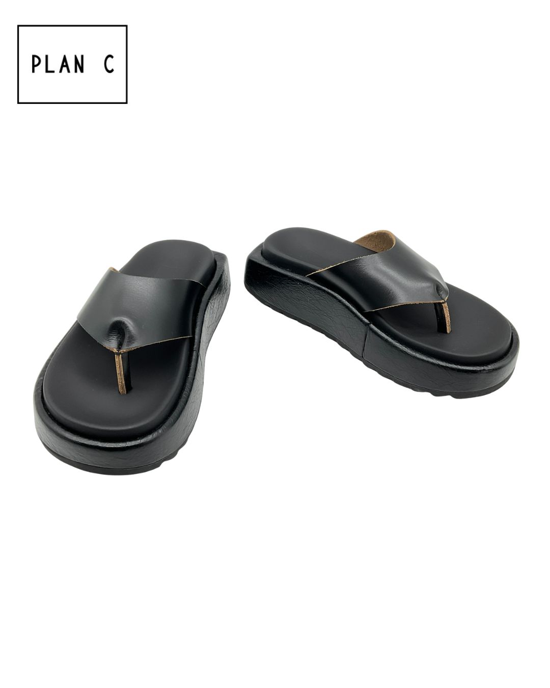 PLAN C プランシー 41.SACSF02G04LV042 トングフスベットサンダル 新品 35 ブラック