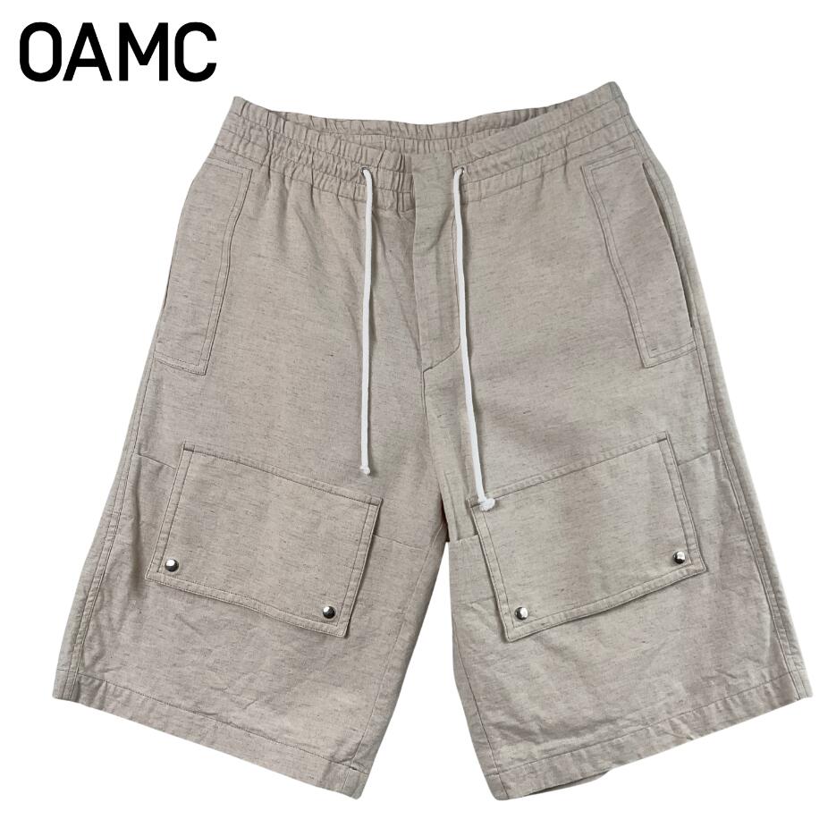OAMC オーエーエムシー 24E28OAU79 ZEUS SHORT NATURAL WHITE カーゴ ハーフ パンツ cargo half pants M ベージュ｜TREND STOCK 店