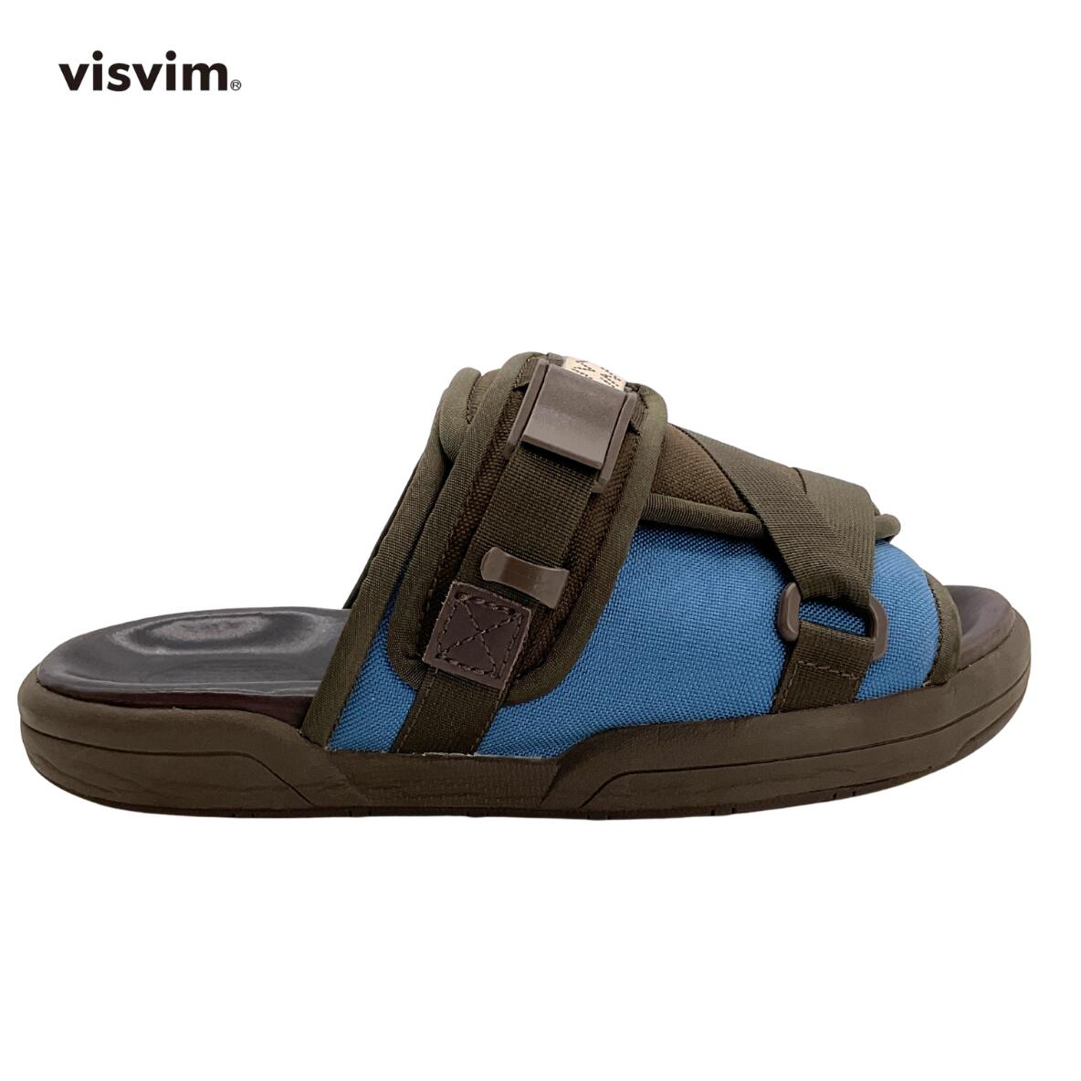VISVIM ビズビム 0119201001002 CHRISTO 2-TONe クリスト サンダル M カーキxブルー|TREND STOCK 店