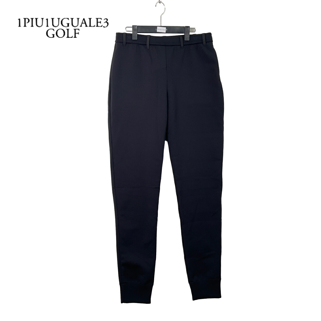 1PIU1UGUALE3 GOLF ウノピゥウノウグァーレトレ ゴルフ × 戸賀敬城 GRK046-POE425 KNIT RIB PANTS ニットリブパンツ 新品 6 ブラック