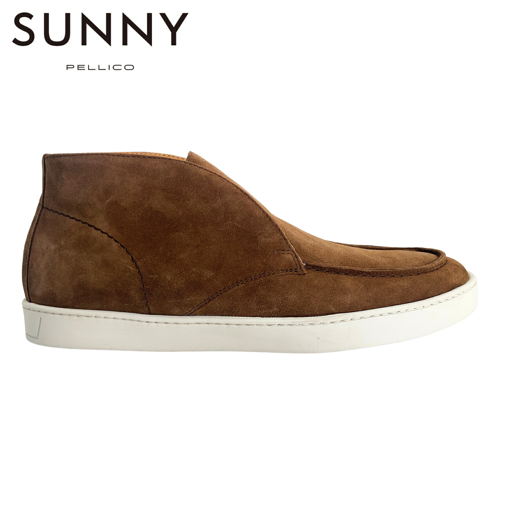 PELLICO SUNNY PM25-M007 SUEDE BARTEX スウェードレザー チャッカ スニーカー 未当て嵌める品 39 SIENA/赤銅色