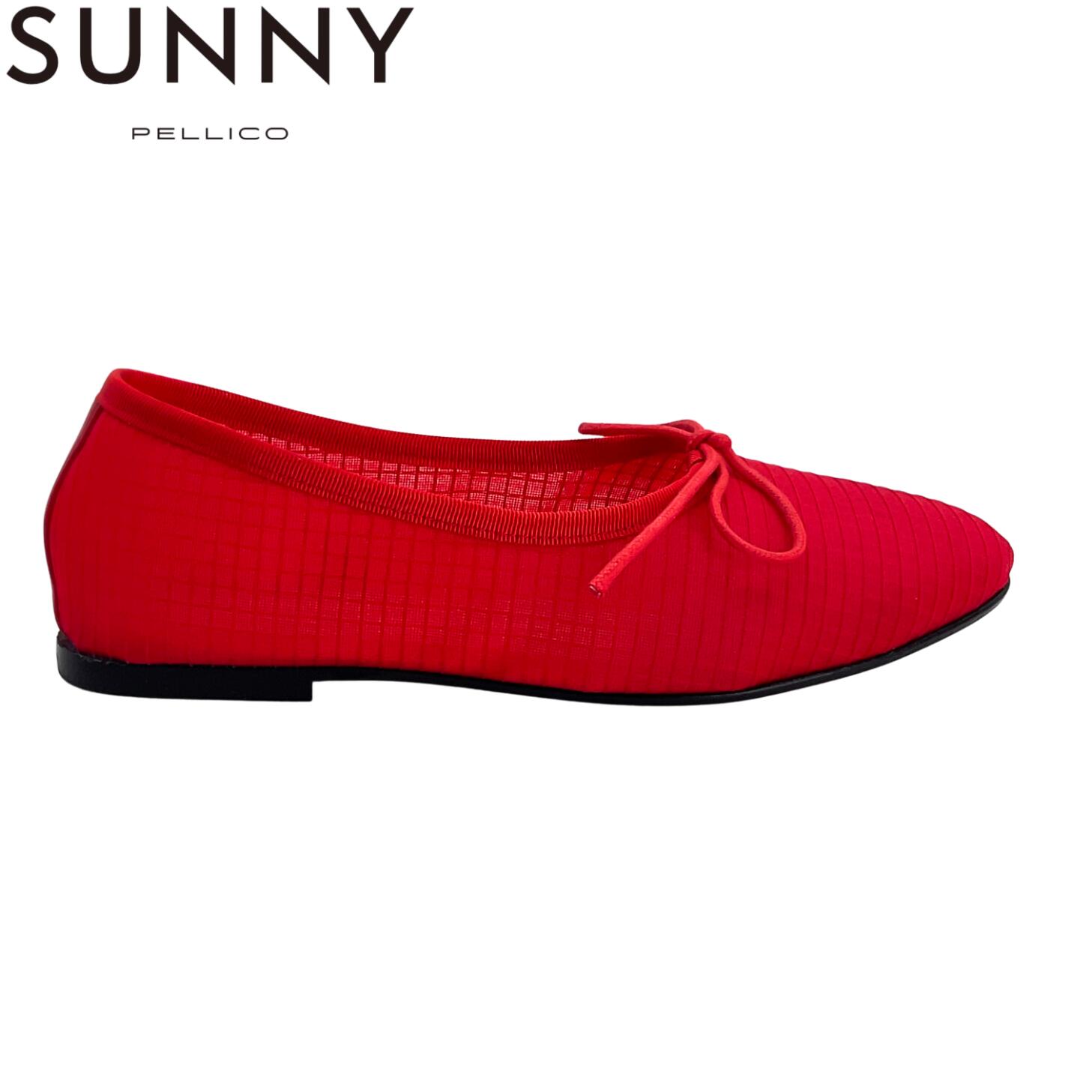 PELLICO SUNNY なおなお書き25-1900 CUADR 平ったいシューズ バレーシューズ 未当て嵌める 35 赤いこと