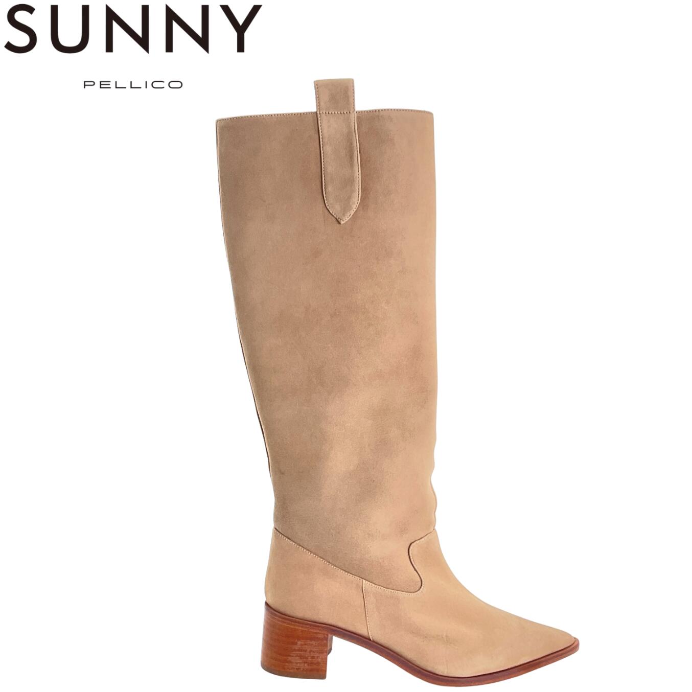 PELLICO SUNNY PS26-1983 ANTE スエードサイドジップロングブーツ 未使用 38 ベージュ｜TREND STOCK 店