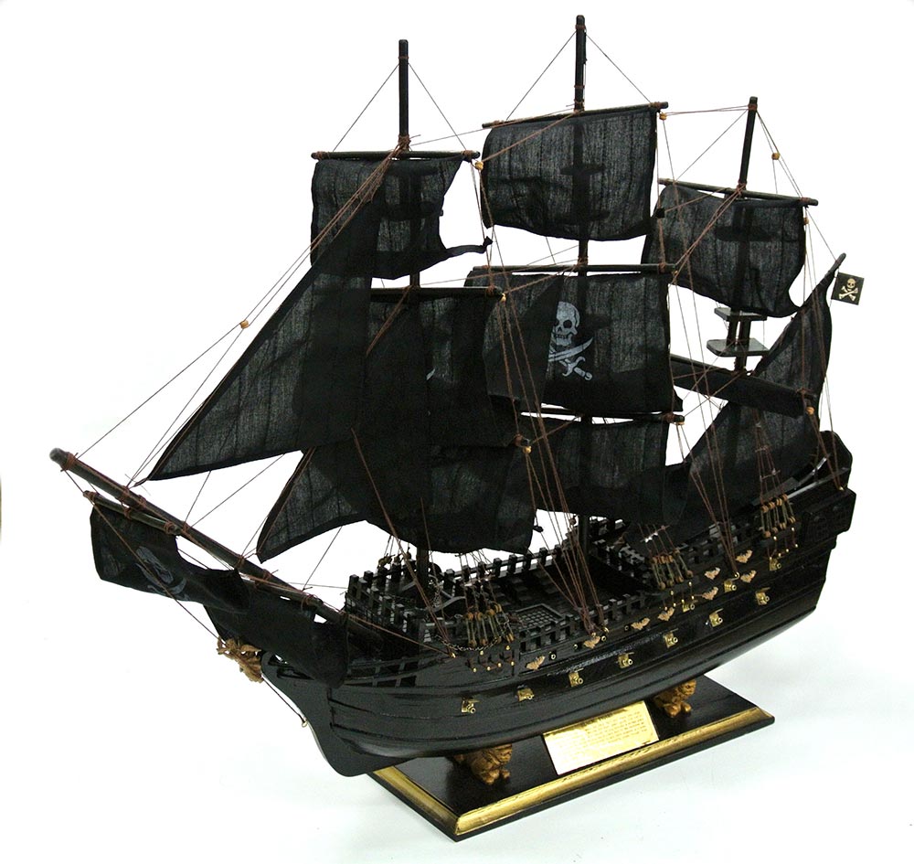楽天市場 直送品 代引き不可 帆船模型 海賊船 ブラックパール号 80cm 完成品 Eshopヤマックス
