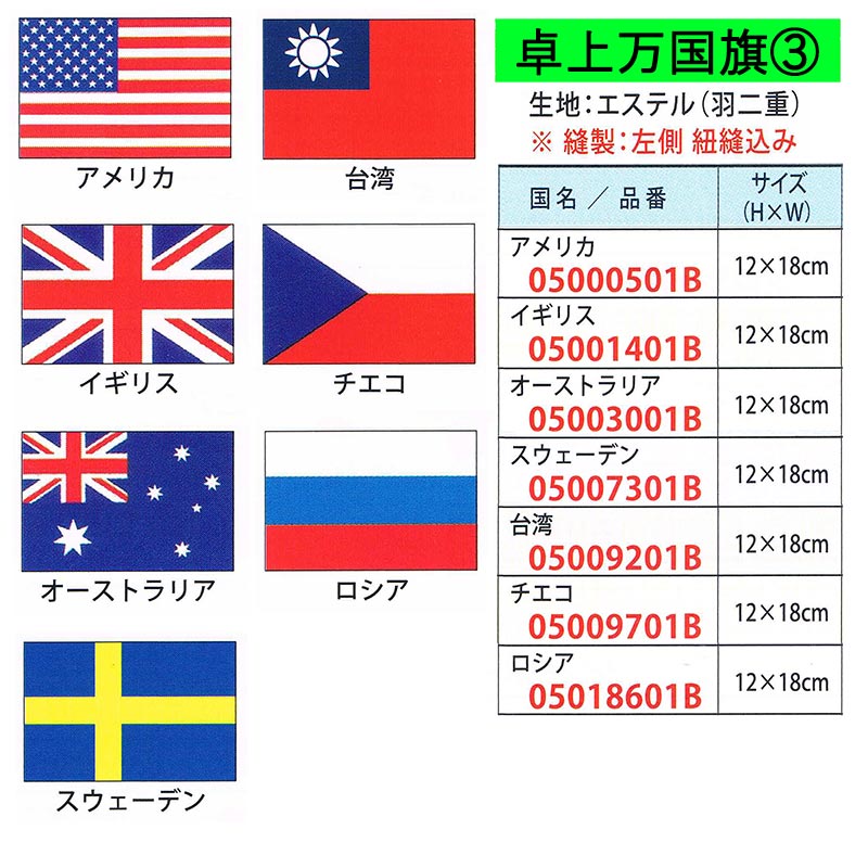 万国旗 世界の国旗 卓上旗3 12 18cm 記念式典 外国来賓時の必需アイテム Rentmy1 Com