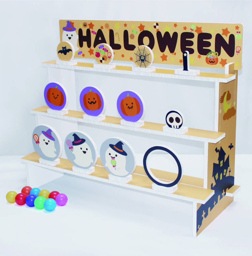 【店舗・イベント用品】【季節別ディスプレイ】的当てゲーム・(ゴースト&パンプキン)|eshopヤマックス