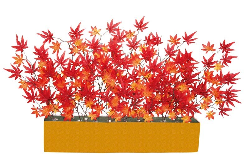 楽天市場】秋装飾 紅葉（もみじ）垣根スタンド W57cm /ディスプレイ